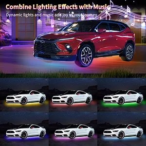 DC12V RGBIC Atmosphere Underbody Light Strip Smart LED Strip Light